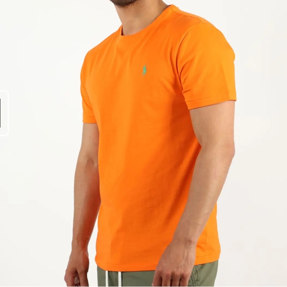 Polo by Ralph Lauren Men's Bright Orange Tee